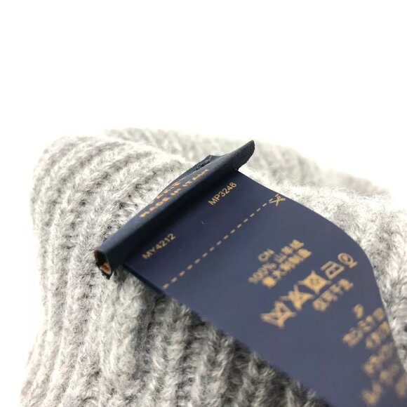 LOUIS VUITTON MP3248 Bonnet LV Ahead 1.1 hat Knit hat knit gray - Picture 6 of 7